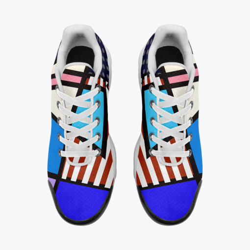 Abstract Geometric Art Cushion Air Sneakers - Image 6