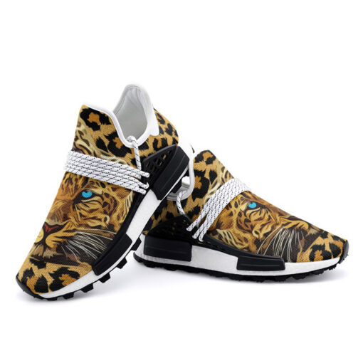 Leopard Art Print Mesh Sneakers