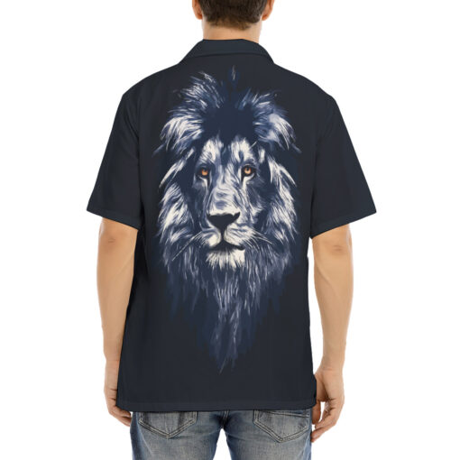 Lion Head Art Hawaiian Shirt - Image 4