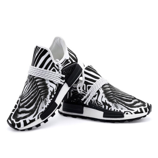 Zebra Splash Watercolor Mesh Sneakers