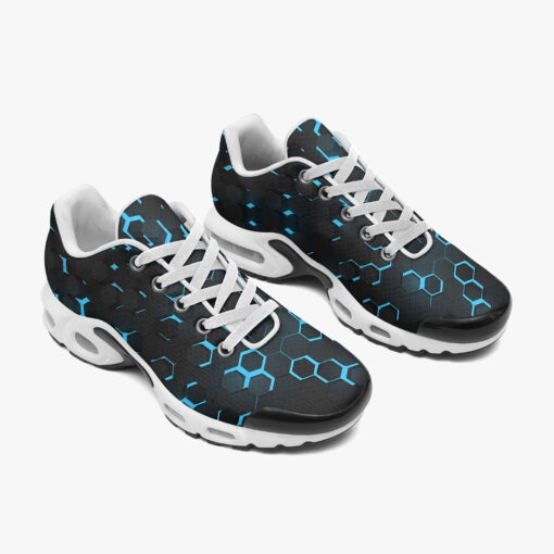 Blue 3D Hexagon Tech Cushion Air Sneakers