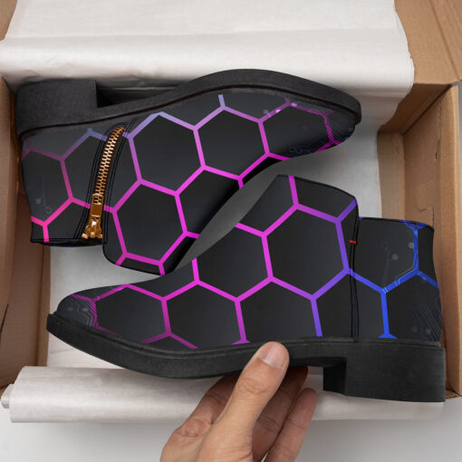 Digital Cyber Hi-Tech Fashion Boots