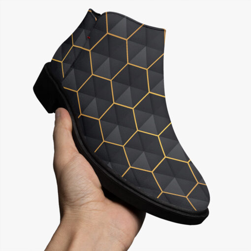 Modern Luxury Hexagons Fashion Boots - Image 3