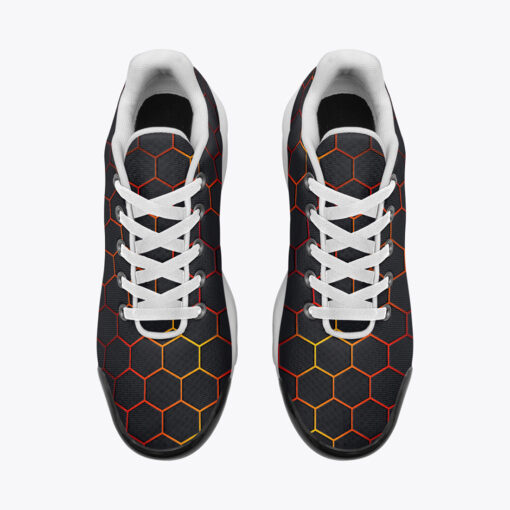 Futuristic Neon Hexagon Cushion Air Sneakers - Image 6