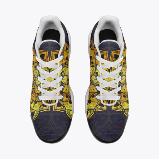 Luxury Golden Mandala Cushion Air Sneakers - Image 6