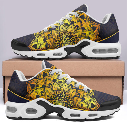 Luxury Golden Mandala Cushion Air Sneakers - Image 3