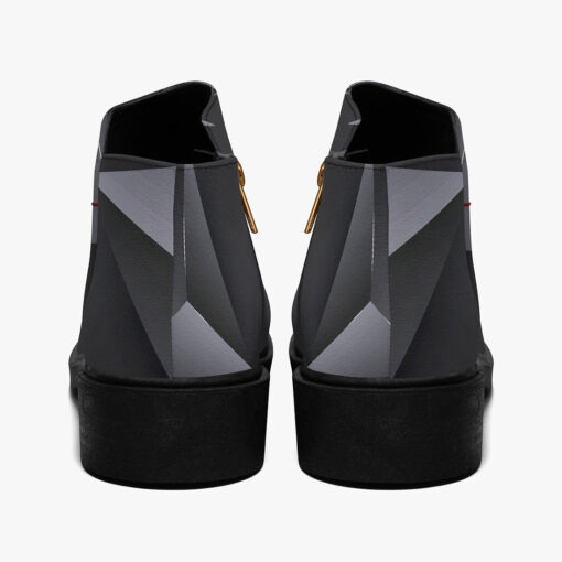 Modern Gray 3D Triangles Fashion Boots - Image 6