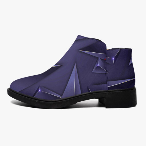 Luxury Blue 3D Triangles Fashion Boots - Image 4