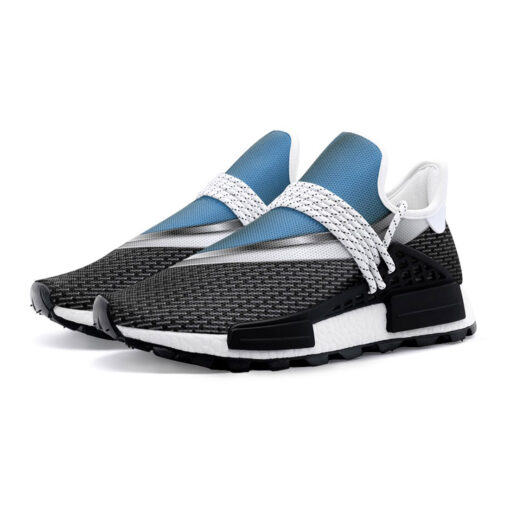 Blue Metallic Carbon Mesh Sneakers - Image 2