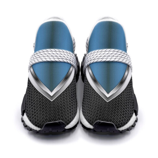 Blue Metallic Carbon Mesh Sneakers - Image 4