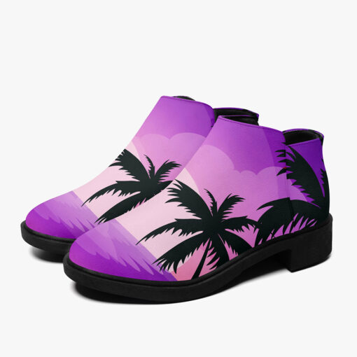 Neon Sunset Beach Palm Fashion Boots - Image 5