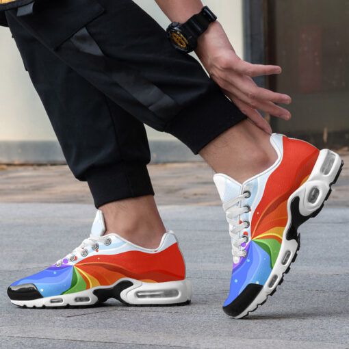 Playful Rainbow Wave Cushion Air Sneakers - Image 2