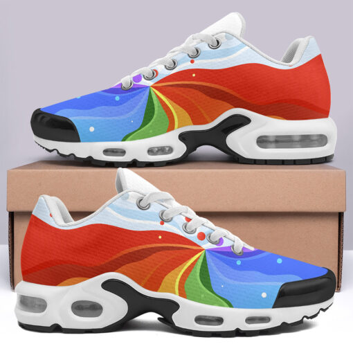 Playful Rainbow Wave Cushion Air Sneakers - Image 3