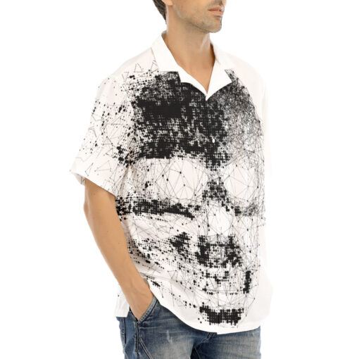 Skull Polygons Hawaiian Shirt - Image 2