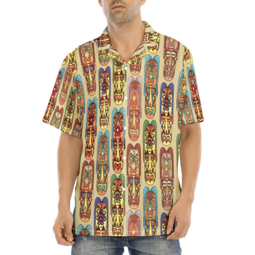 Ethnic Tribal African Masks Hawaiian Shirt