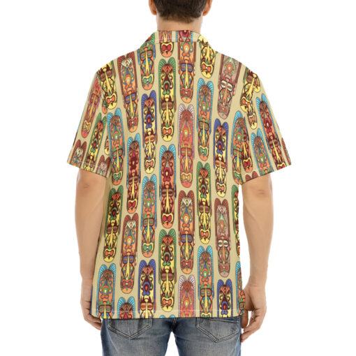 Ethnic Tribal African Masks Hawaiian Shirt - Image 4