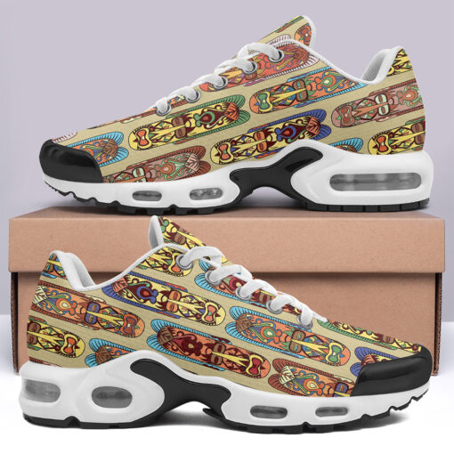 Ethnic Tribal African Masks Cushion Air Sneakers - Image 3