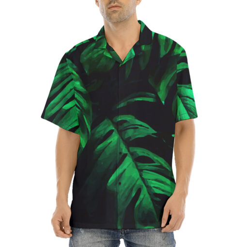 Green Tropical Leaves Hawaiian Shirt