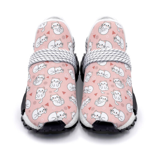 Light Pink Cute Cats Mesh Sneakers - Image 4