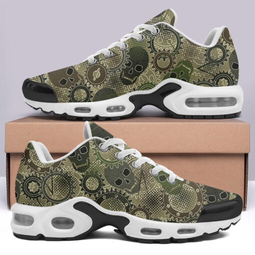 Gears Skulls Camouflage Cushion Air Sneakers - Image 3