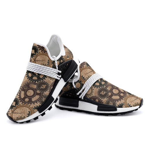 Gears Steampunk Camouflage Mesh Sneakers