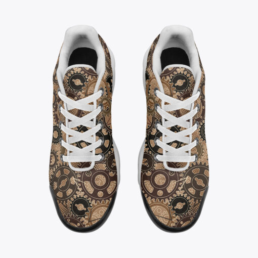 Gears Steampunk Camouflage Cushion Air Sneakers - Image 6