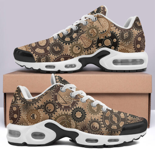 Gears Steampunk Camouflage Cushion Air Sneakers - Image 3