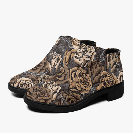 Lush Roses Metal Chains Fashion Boots - Image 5