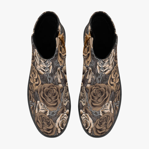 Lush Roses Metal Chains Fashion Boots - Image 7