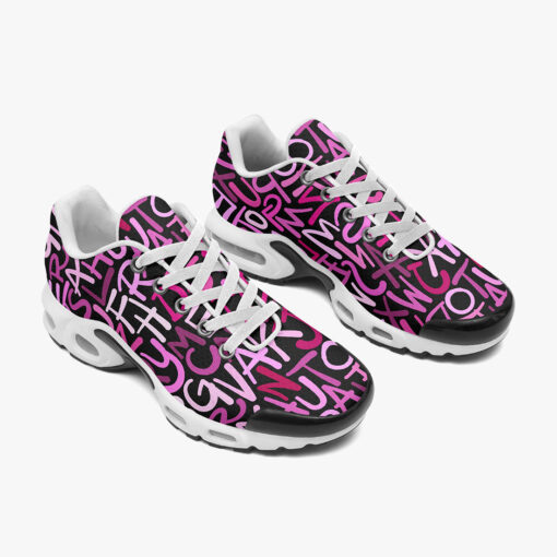 Hand Drawn Pink Letters Cushion Air Sneakers