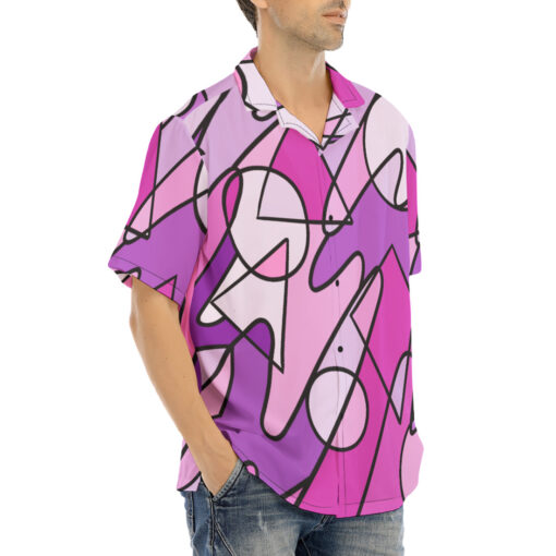 Retro Doodles Abstract Art Hawaiian Shirt - Image 2