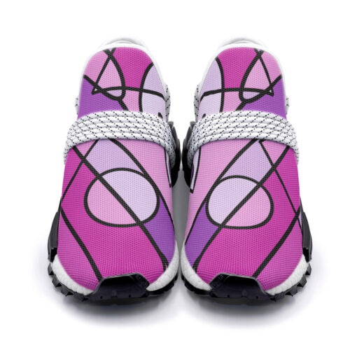 Retro Doodles Abstract Art Mesh Sneakers - Image 4