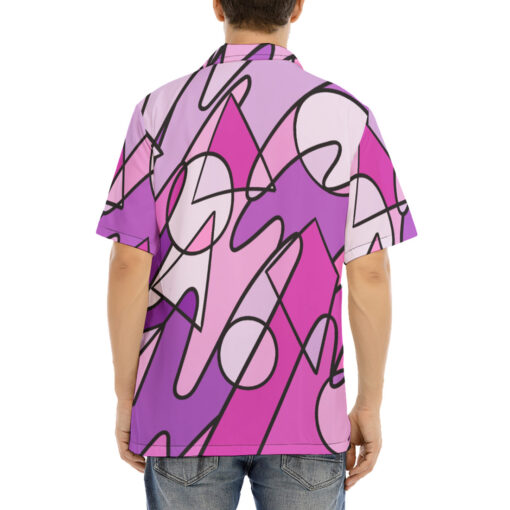 Retro Doodles Abstract Art Hawaiian Shirt - Image 4