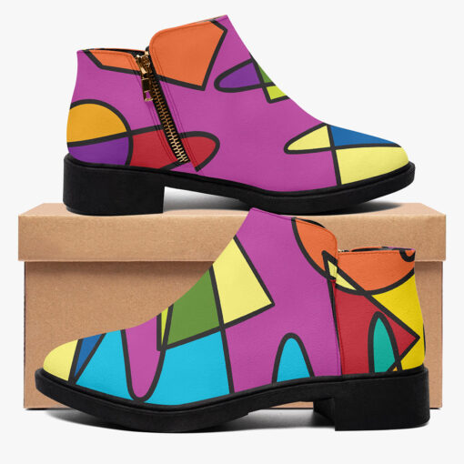 Retro Doodles Art Fashion Boots - Image 2