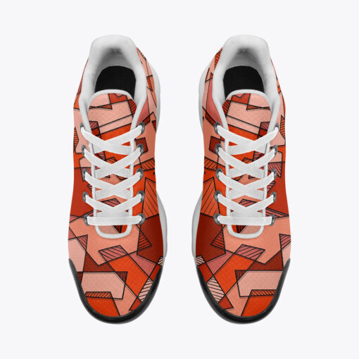 Mosaic Geometric Red Cushion Air Sneakers - Image 6