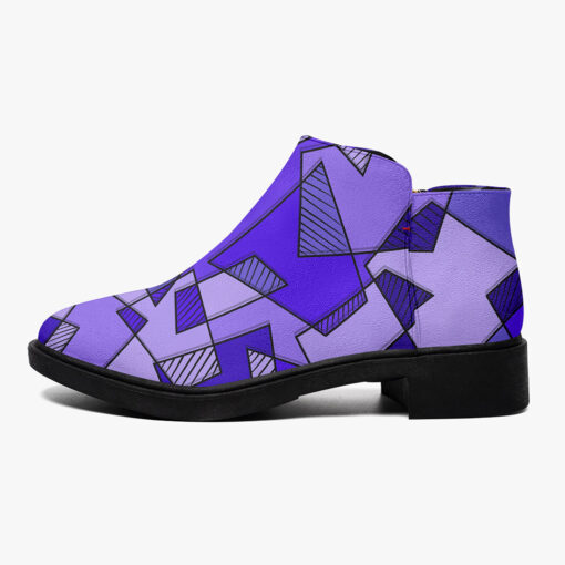 Mosaic Geometric Blue Fashion Boots - Image 4