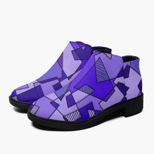 Mosaic Geometric Blue Fashion Boots - Image 5