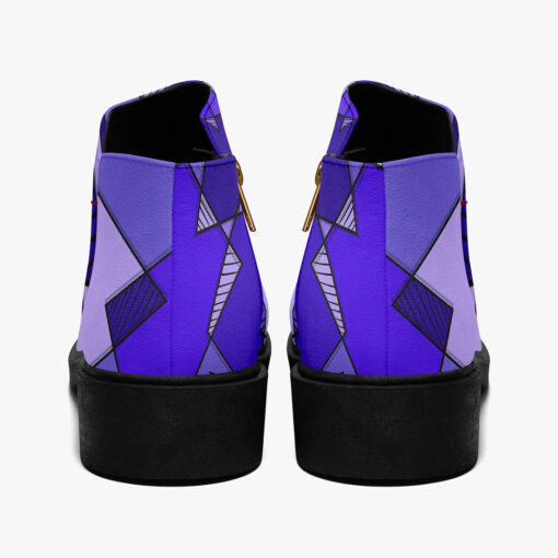 Mosaic Geometric Blue Fashion Boots - Image 6