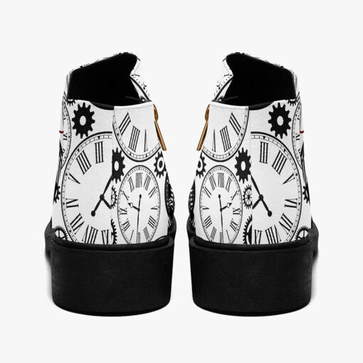 Black and White Clocks Fashion Boots - Image 6