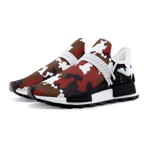 Red Brown Camouflage Mesh Sneakers - Image 2