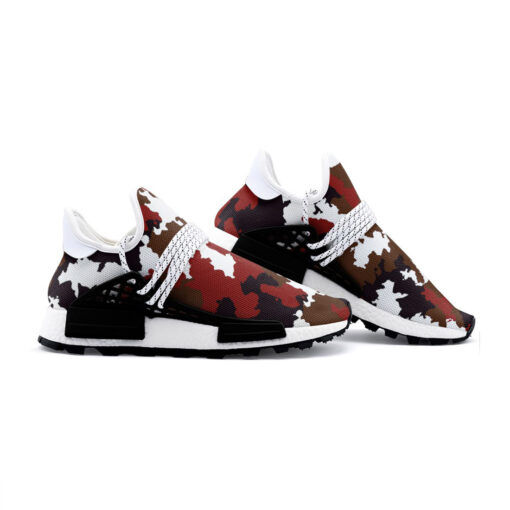 Red Brown Camouflage Mesh Sneakers - Image 3