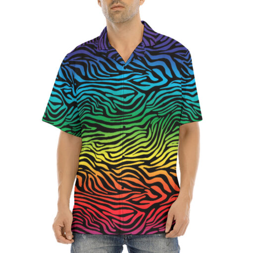 Colorful Zebra Hawaiian Shirt