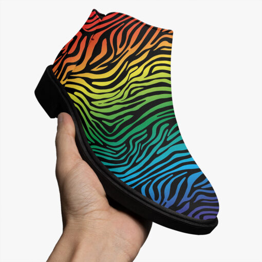 Colorful Zebra Fashion Boots - Image 3