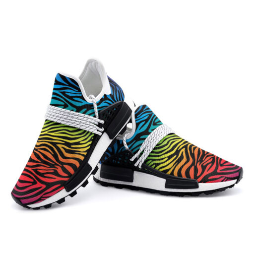 Colorful Zebra Mesh Sneakers