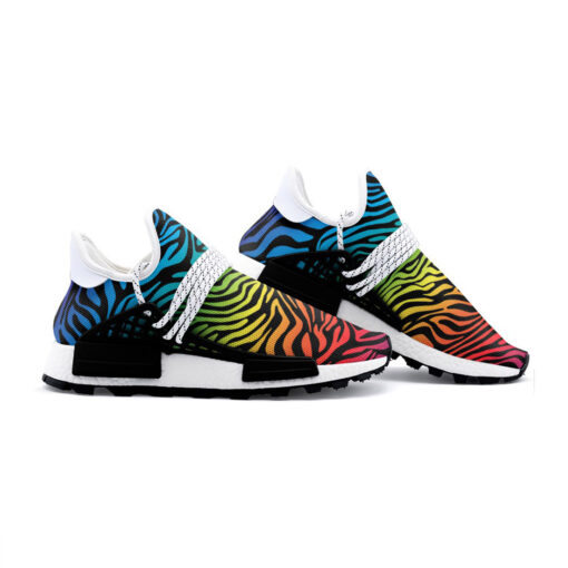 Colorful Zebra Mesh Sneakers - Image 3