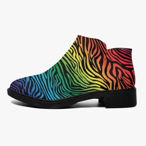 Colorful Zebra Fashion Boots - Image 4