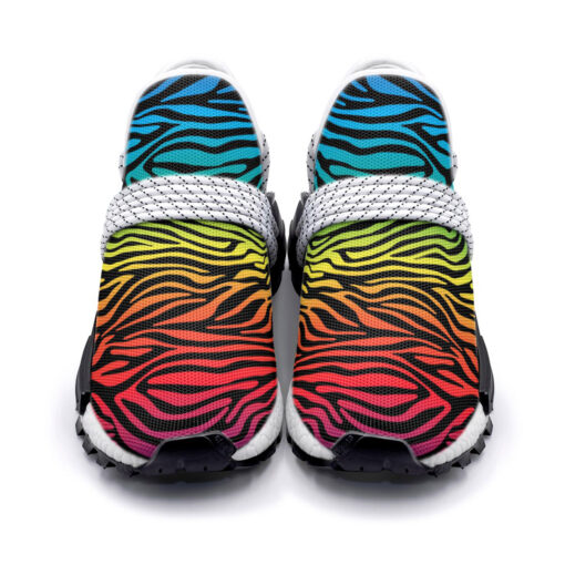 Colorful Zebra Mesh Sneakers - Image 4