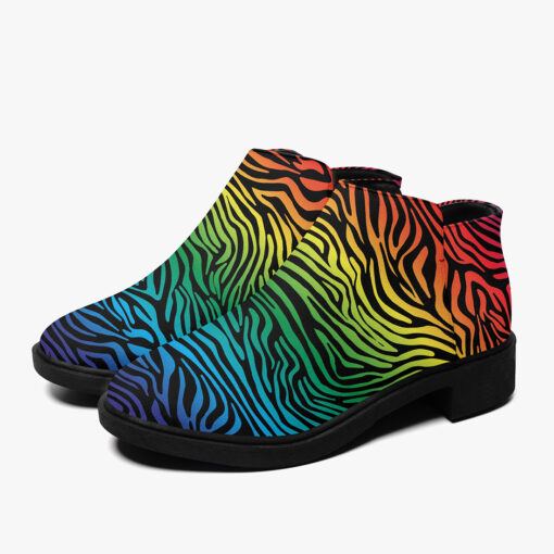 Colorful Zebra Fashion Boots - Image 5