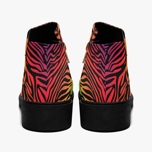 Colorful Zebra Fashion Boots - Image 6