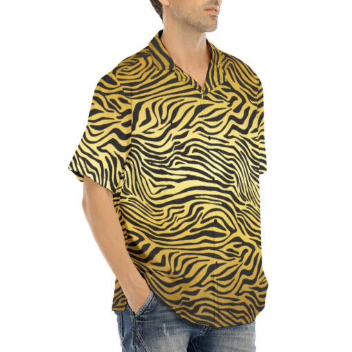 Golden Zebra Hawaiian Shirt - Image 2